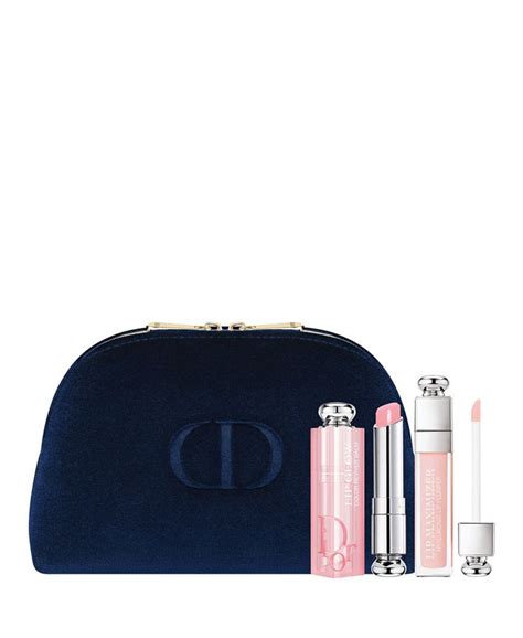 dior 3-pc. addict lip makeup gift set|Dior Addict lip gloss.